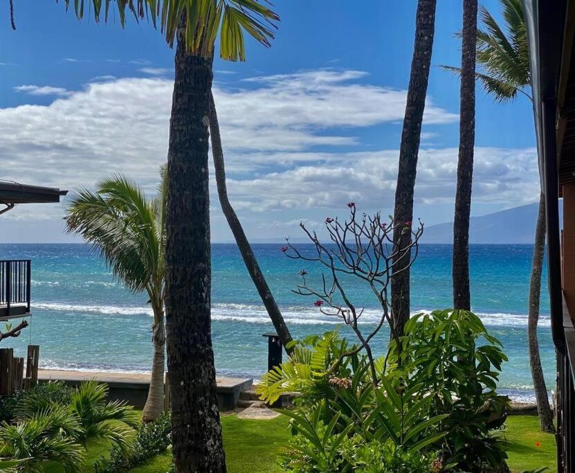 شقة Oceanfront With Aircon-Hear The Waves-Amazing Views-Wifi لاهينا المظهر الخارجي الصورة