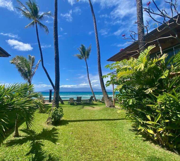 شقة Oceanfront With Aircon-Hear The Waves-Amazing Views-Wifi لاهينا المظهر الخارجي الصورة