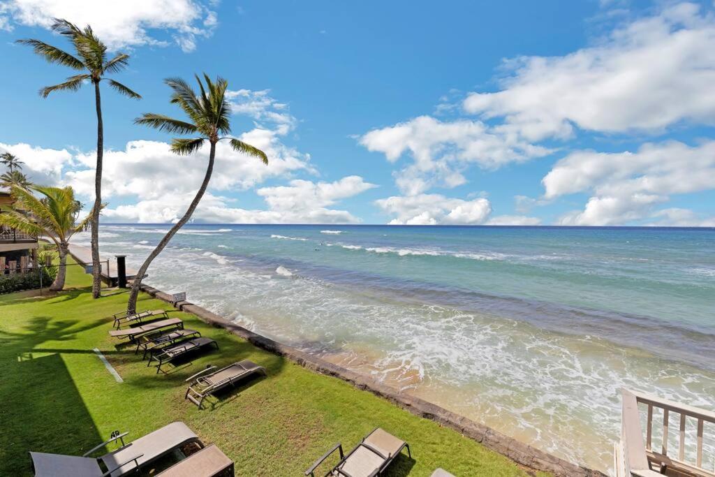 شقة Oceanfront With Aircon-Hear The Waves-Amazing Views-Wifi لاهينا المظهر الخارجي الصورة